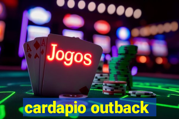 cardapio outback